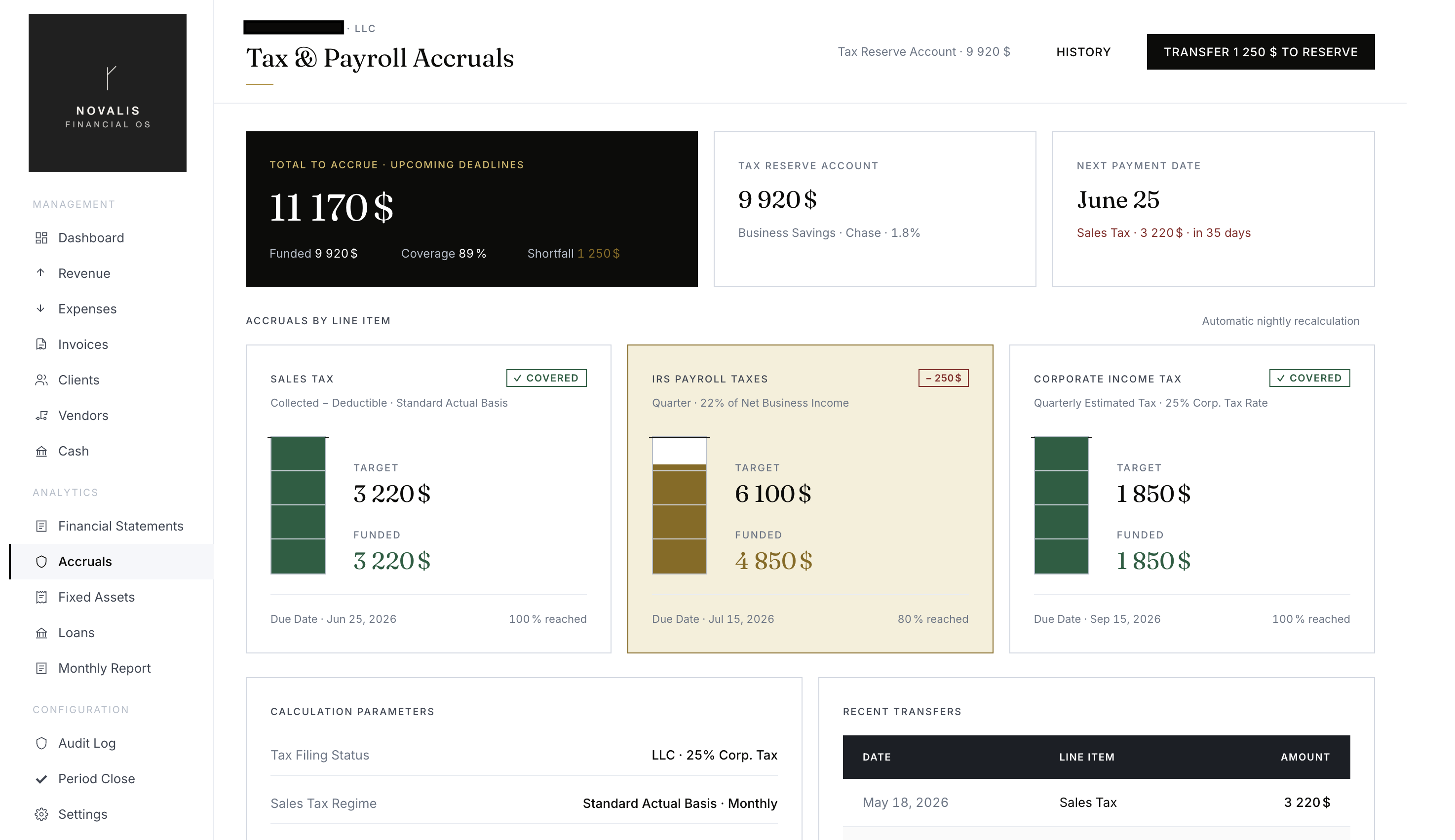 Novalis - Tax & Payroll